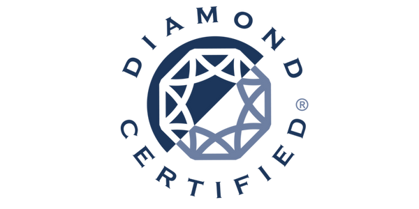 Diamond Certified logo featuring a stylized geometric diamond icon inside a circular seal, representing verified quality, trust, and professional certification standards.